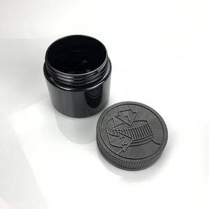 Factory Wholesale Customized Smell Proof Cr Push Down Cap Pet <b>Plastic</b> Concentrate Storage <b>Jar</b> 3.5g Dried Flower Packaging <b>Jar</b> - Product Image 1