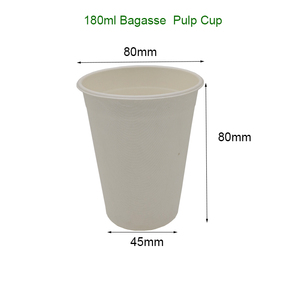 180ml 6oz Compostable Bagasse Coffee <strong>Cups</strong> <strong>OK</strong> Compost PFAS Free PPWR Comply Hot Drink <strong>Cups</strong> for European Cafe Wholesale - Product Image 2