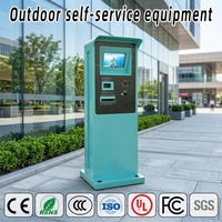 Kiosques d'information et de paiement de stationnement multifonctionnels automatiques en libre-service avec écran tactile extérieur, boîtier métallique, SDK, sur pied