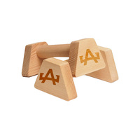 Barres de poussée en bois, équipement de callisthénie en bois pour la maison, poignées de poussée durables pour les sols