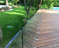 Daiya amovible piscine balustrades avec balustrade en verre