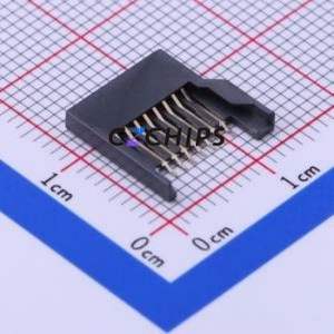 TF-004 SD Card / Memory Card Connector SMD Connector Plug-In Type MicroSD Card (TF Card) Card Holder 1.9mm - Product Image 1