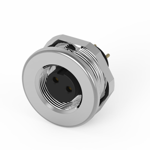 ขั้วต่อกันน้ำ IP67 M12 แบบ 2 ขา ตัวเมีย พร้อมตัวล็อคด้านหลัง 4A 125V สำหรับใช้งานในอุตสาหกรรม - Product Image 2