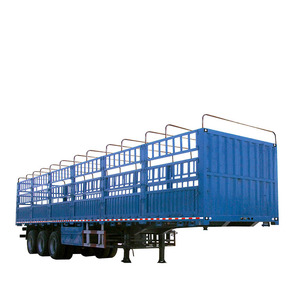 Semi-remorque à 3 essieux de 30 tonnes en acier pour entrepôt, suspension robuste, système électrique 24V pour le transport de bétail/aliments - Product Image 5
