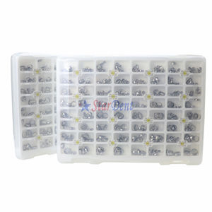 Bande di tubo buccale ortodontico dentale <span class=keywords><strong>Roth</strong></span> o Mbt Bandwith tubo superiore 2 inferiore 1o superiore 1 inferiore 1 dimensione: 29 ~ 41 + 320 pz/set - Product Image 1