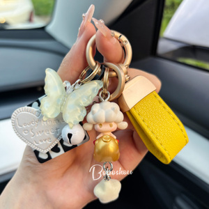 Porte-clés <span class=keywords><strong>de</strong></span> voiture créatif et mignon Bubble Mart Fashion Play, accessoires <span class=keywords><strong>de</strong></span> bricolage, pendentif haut <span class=keywords><strong>de</strong></span> gamme, bijoux pour filles, modèle Grain Moe <span class=keywords><strong>de</strong></span> Chine - Product Image 2