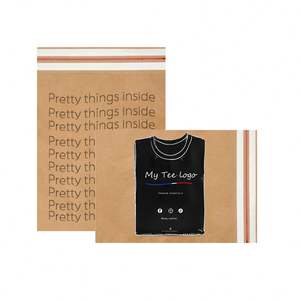Custom LOGO Print Biodegradable Kraft Paper <b>Mailer</b> for Clothing Packaging Mailing Bag - Product Image 1