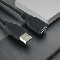 Cable de Extensión USB 3.0 Tipo-C Macho a Hembra, Blindaje Trenzado, Revestimiento de PVC, Conductor de Cobre Estañado, Transferencia de Datos y Sincronización, 1M-5M