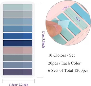 18 PCS 3600 Sheets Read Index <b>Stickers</b> PET Transparent Self-Adhesive Sticky Notes Customizable Memo Pads - Product Image 4