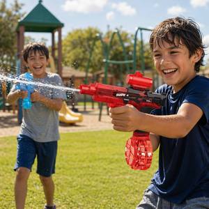 Pistolet en plastique ABS personnalisé pour enfants, à effet flash, tir longue portée, idéal pour l'extérieur en été - Product Image 6