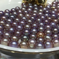 Zhuji 3A naturel lâche de forme ronde edison perles 10mm- 13mm bonne qualité blanc/rose/violet perles d'eau douce de couleur pour Bijoux