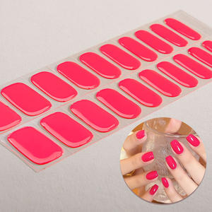 Kits de faux ongles à paillettes de couleur pure Jaune Brun 3D Luxe Thème estival - Product Image 4