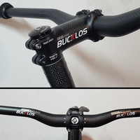 BUCKLOS pièces de carbone en aluminium 31.8mm tige de VTT tige de vélo de route à 6/17 degrés 60/70/80/90/100/110/120 MM tige de vélo