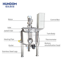 Machine de fabrication de produits à haute viscosité à double couche, mélangeur émulsifiant chauffant électrique, fournisseur chinois