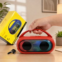 Kompakter RGB Party-Lautsprecher BT 5.3 8W Tragbares Audio-Gerät mit USB TF FM Tragegriff für Outdoor-Reisen Großhandel OEM ODM