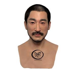 Maschera in Silicone Realistica con Capelli, Design Personalizzato, Realizzata a Mano, per Uomo, per Feste, Cosplay, <span class=keywords><strong>Halloween</strong></span>, Film - Product Image 1