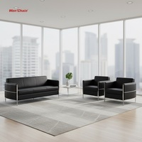 Acheter Canapé importé de Chine Foshan Sofa Set Mobilier Design moderne Classis confort Pu Cuir Réception 3 Places Office Sofa Set