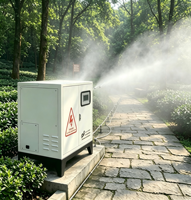 Unité de brumisation haute pression extérieure, buse de brumisation en acier inoxydable, refroidissement par brumisation extérieure pour parcs aquatiques et espaces verts