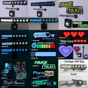 مبيعات مباشرة ليد ملصقات مضيئة للسيارة مطلوبة خمس-مدببة ستار ال ضوء بارد ملصقات سيارة نافذة السيارة زخرفة مضيئة - Product Image 4