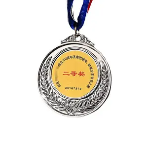 Factory Wholesale Folk Art Sports Metal Medals Custom 3D Logo Awards in Gold Silvery for Basketball & Volleyball Events