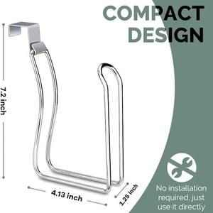 ที่ใส่กระดาษชำระแบบติดตั้งบนโถสุขภัณฑ์ ดีไซน์ทันสมัย เป็นมิตรกับสิ่งแวดล้อม ผลิตจากสแตนเลส - Product Image 4