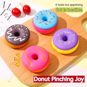 Creative Vent Toys Decompression Donut Pinch Music Children Play House Food Toys Simulation Western Desserts