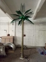 Licht up palm bäume