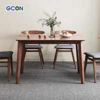 Ensemble de Table à manger en bois, meubles de salle à manger 4 à 6 places avec chaises, sur mesure pour maison et maisons modernes