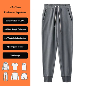 <span class=keywords><strong>Pantaloni</strong></span> Jogger Casual Multicolore in Cotone Pesante con Vita Elastica, Traspiranti, Personalizzabili, con Tasca Posteriore - Product Image 1