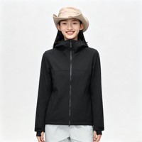 Vêtements de randonnée pour femmes, veste softshell à capuche, légère, coupe-vent, imperméable, pour la randonnée en plein air, le camping et l'escalade