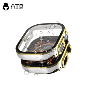 Coque de <span class=keywords><strong>protection</strong></span> en PC liquide avec verre trempé pour <span class=keywords><strong>Apple</strong></span> <span class=keywords><strong>Watch</strong></span> 38 40 42 44 <span class=keywords><strong>45</strong></span> 49 <span class=keywords><strong>mm</strong></span> pour Iwatch - Product Image 3