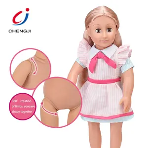 热卖儿童塑料时尚女孩现实球关节婴儿娃娃眨眼