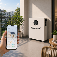 Sistem Penyimpanan Energi Rumah 2.56kWh LiFePO4 Kit Surya Balkon All-in-One ESS Hunian Tahan Air IP65 Baterai CAN