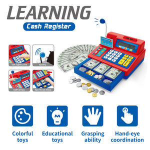 Calculadora MILI, caja registradora de juguete con micrófono de sonido Real, tarjeta de crédito para niños, juego de cajero educativo para aprendizaje de matemáticas - Product Image 2