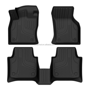 ANGJU Tappetini Auto <span class=keywords><strong>3D</strong></span> in TPE Set Completo 3 Pezzi Spessore 3.3mm Protettivi per Volkswagen <span class=keywords><strong>Passat</strong></span> 19-23+ Alta Qualità Impermeabili - Product Image 1