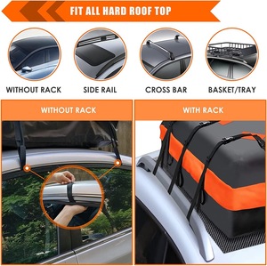 Sac de toit pour voiture, boîte de toit en PVC, sport, 401-500L, ouverture sur trois côtés - Product Image 3