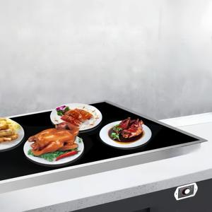 Réchaud alimentaire encastrable à induction avec plateau en verre <span class=keywords><strong>SCHOTT</strong></span> et <span class=keywords><strong>plaque</strong></span> chauffante en céramique – Réchaud de buffet commercial pour la restauration - Product Image 1