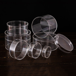 DSF87 Transparent <b>Acrylic</b> box Clear Plastic <b>Storage</b> <b>Containers</b> Lids Reusable Round Food <b>Storage</b> Jars Set Custom - Product Image 2