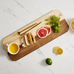 Modern Style Traditional Rectangle Home Kitchen Party Use Acacia Wood Chopping Cutting Serving Board