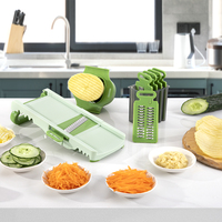 Keuken Rvs Multi Functie Handleiding Voedsel Fruit Groente Chopper Spiralizer Cutter Slicer