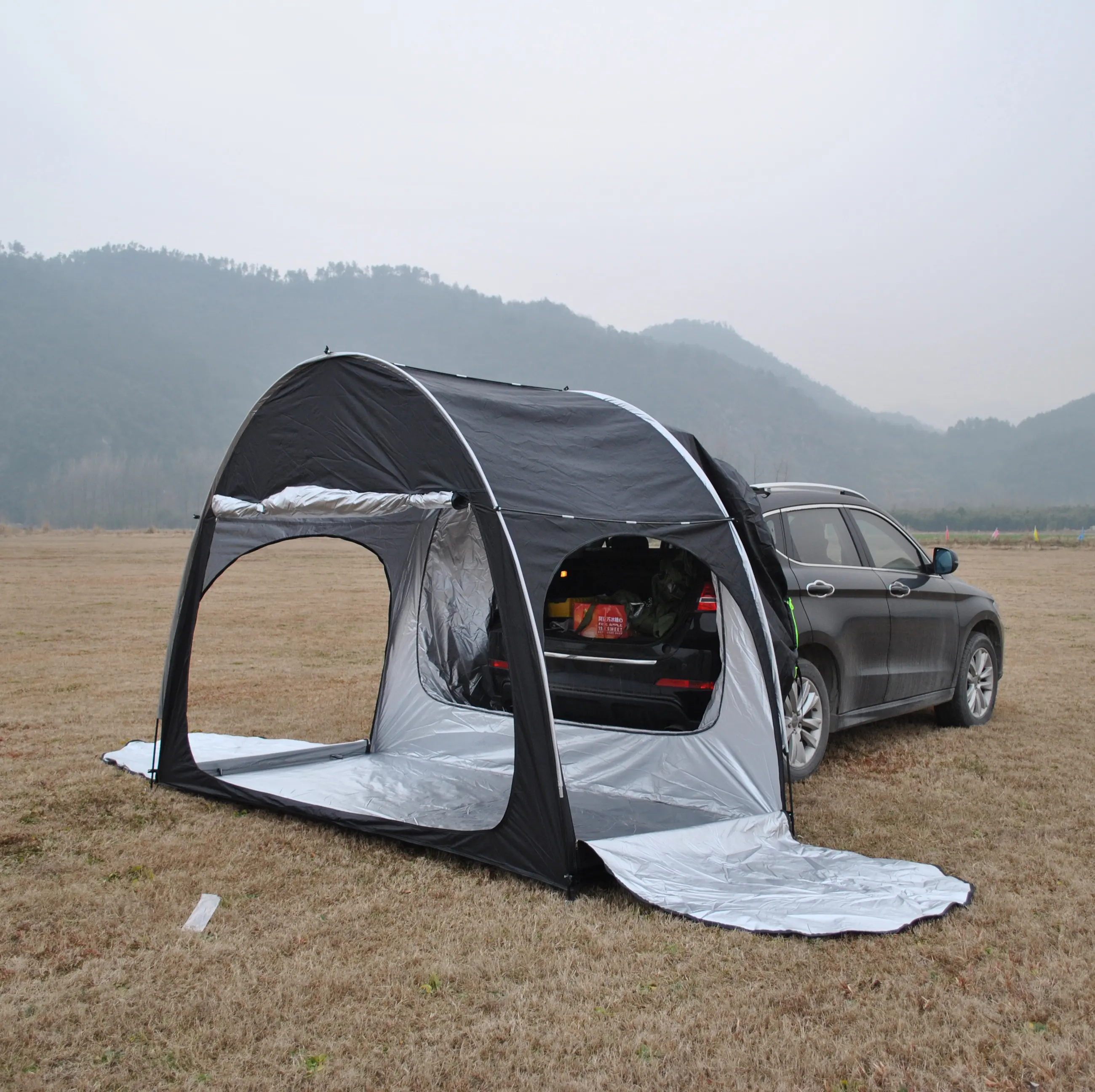 CZX-557 Tenda Berteduh Matahari, Tenda Belakang SUV, Tenda Belakang Mobil Tahan Air Portabel Dapat Digunakan Sebagai Tenda Sepeda atau Tenda Penyimpanan