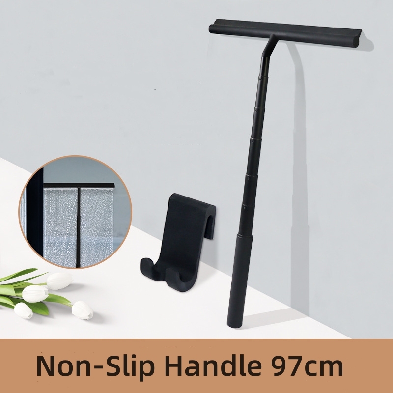 New Coming Stainless Steel Retractable Silicone Window Shower Squeegee Heavy-Duty Bathroom Squeegee for Shower Glass Doors · image 5