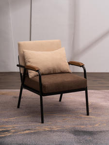 Estilo nórdico cama individual doble de hierro sofá de tela Simple silla Industrial de lujo conjunto Modular pequeño apartamento sala de estar mujeres - Product Image 4