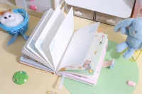 Carnet de notes avec serrure à code 36K, motif chaton mignon, couverture en simili cuir avec dorure à chaud, intérieur coloré, journal secret pour enfants