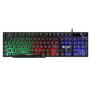 LIMEIDE 104 teclas RGB retroiluminado Teclado para juegos con cable nueva llegada Teclado mecánico Gamer Multi-Key Anti-Ghosting Case uso de escritorio - Product Image 3
