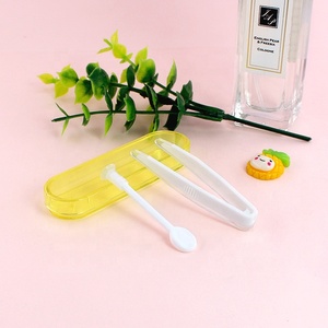 Wadah Wadah Lensa Kontak Plastik Travel Mini + Set Pinset/Kotak Wadah Penyimpanan Lensa Kontrak Lensa Lensa