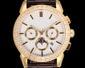 Montre VS Watch Transmission Series 9100, mouvement à six aiguilles, affichage multifonctionnel, verre saphir, montre mécanique - Product Image 1