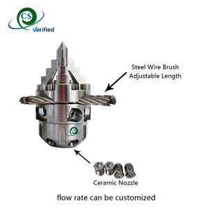 G1/2定制线/链长度不锈钢重型管道疏通喷嘴套件高压360度旋转管道疏通清洁 - Product Image 3