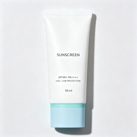 Crème solaire SPF50 PA+++ 50 ml, étiquette privée OEM pour tous types de peaux