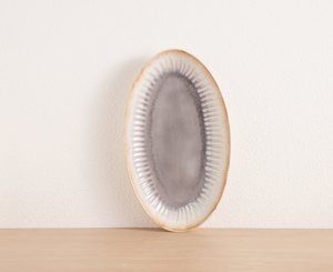 Customizable Vintage Grey Beige Gradient Ceramic <b>Dinner</b> <b>Set</b>, Embossed Stoneware Tableware, Bulk Wholesale Modern Kitchen Gift - Product Image 5